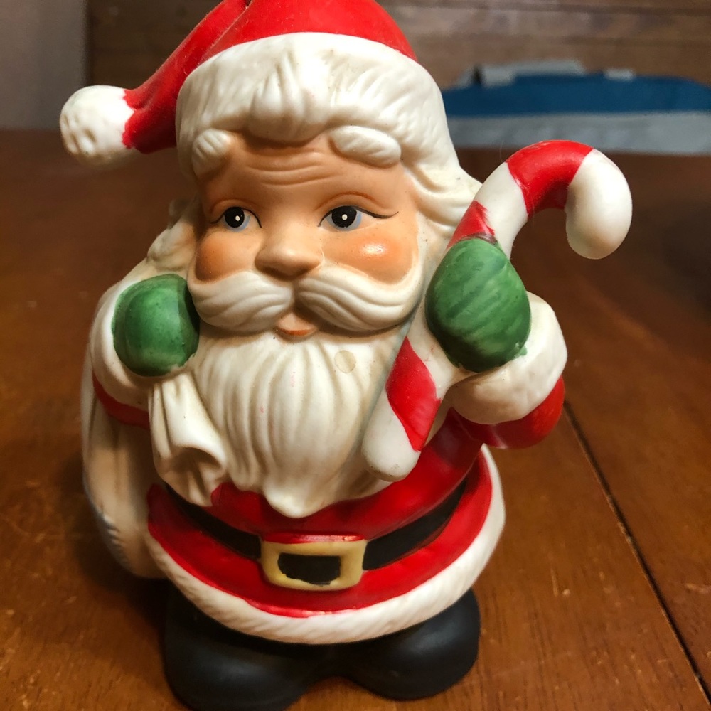 Vintage Homco collectible Santa bank